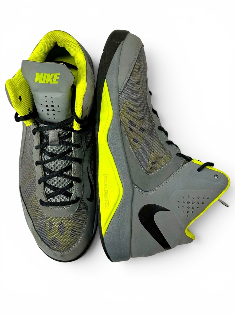 🫶 Nike Zoom Hyperchaos Basketball Shoes Gray Atomic Green Men’s 10.5 536846-003